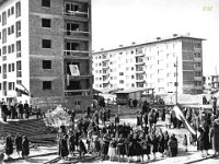 Zgrade u ulici Proleterskih brigada od broja 228 do 236 izgrađene su dobrovoljnim radom od 1953 do 1957. godine